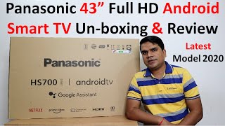 Panasonic 43 inch Smart TV unboxing and Review TH43HS700DX Best 43 inch android TV [upl. by Vlada]