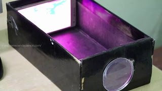 Making HD Film Projector using Smartphone amp Shoe Box at Home [upl. by Shaylynn829]