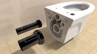 TOTO AP or EP WallHung Toilet Installation Video [upl. by Emersen306]