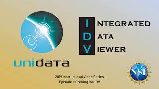 Unidata IDV Basics 2019 Episode 1 Launching the IDV [upl. by Gonroff]