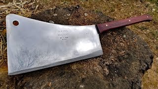 Restoring HOG SPLITTER  Repair 3 ft Antique Meat Cleaver [upl. by Llorre]