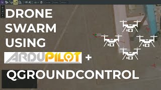 21 Drone Swarm with Ardupilot and QGroundControl [upl. by Ardine]