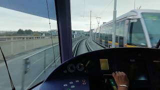 LUAS Dublin Tram Full ride on LUAS Red Line from Saggart to The Point [upl. by Birch]