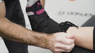 How To Fit the DonJoy Sports Stabilizing Pro Ankle Brace  SSPC [upl. by Isyad]