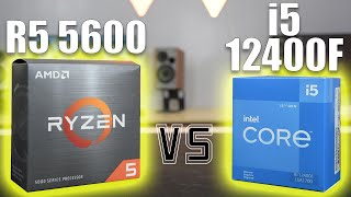 Intel i5 12400F vs Ryzen 5 5600  RTX 3060  25 ingame tool benchmarks  1080p [upl. by Shepp]