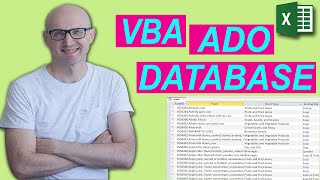 How to use ADO and VBA to Read from a Database [upl. by Nnayelhsa]