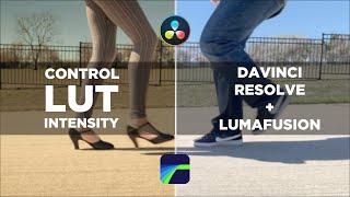 How To Adjust LUT INTENSITY  Davinci Resolve  LumaFusion [upl. by Sliwa]