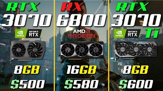 RTX 3070 vs RX 6800 vs RTX 3070 Ti [upl. by Zacharie]