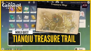 Genshin Impact  Tianqiu Treasure Trail World Quest [upl. by Hcahsem772]