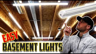 Quick amp Easy DIY LED Fixtures  Basement Garage or Attic [upl. by Vassily258]