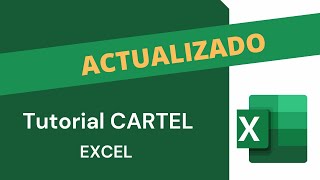 Tutorial hacer CARTELES con Excel ACTUALIZADO [upl. by Darsey]