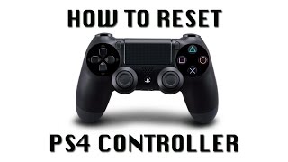 How to Reset PS4 Controller [upl. by Hgierb]