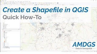 How to Create a shapefile in QGIS [upl. by Airetal]