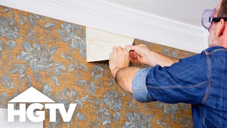 How to Remove Wallpaper  HGTV [upl. by Nosmirc685]