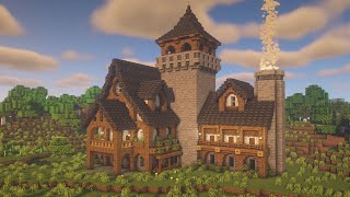 Minecraft Medieval Mansion Tutorial [upl. by Adyam]