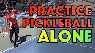 How To Practice Pickleball By Yourself  3 Different Ways [upl. by Odravde]