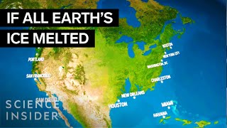 How Earth Would Look If All The Ice Melted  Science Insider [upl. by Sjoberg]