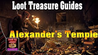 Assassins Creed Origins  Alexanders Temple  Loot Treasure Locations [upl. by Teilo59]