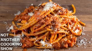 AUTHENTIC BUCATINI ALL AMATRICIANA [upl. by Mahon]