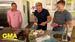 Gordon Ramsays perfect scrambled eggs tutorial  GMA Digital [upl. by Aiak]