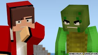 MIKEY GOT MAD TO MAIZEN  Minecraft Animation [upl. by Naruq867]