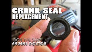 HOWTO Replace A Lawnmower Crankshaft Seal [upl. by Alard]