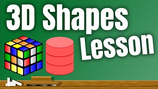 3D Shapes Lesson for Children  Classroom Video [upl. by Dulcia]