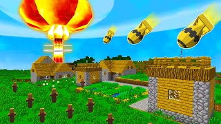 Testing NUCLEAR BOMBS In A Minecraft World Huge Damage [upl. by Lovich]