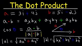 Dot Product of Two Vectors [upl. by Audras291]