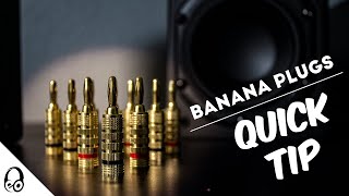 How To Wire Banana Plugs  Quick Tip  Monoprice [upl. by Marjorie]