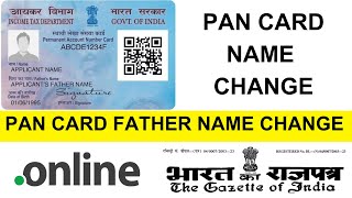 PAN card name change PAN Card Correction Full Process Online [upl. by La Verne938]