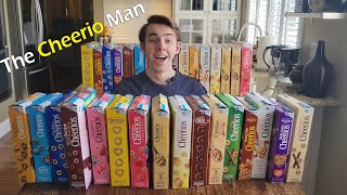 Im The CHEERIOS MAN Trying All 16 Cheerios Flavors [upl. by Patten613]