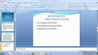 land tenure system [upl. by Brand]