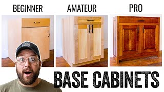 3 LEVELS of Cabinets DIY to PRO Build [upl. by Naugan]