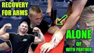 How To use Massage Gun on your arms FAST RECOVERY [upl. by Eardna]