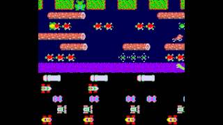 Arcade Game Frogger 1981 Konami [upl. by Ozmo982]