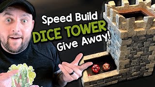 How to Build a Dice Tower  Giveaway amp FREE Template [upl. by Annorah]