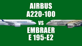 Airbus A220 vs Embraer E195 E2 [upl. by Spector]