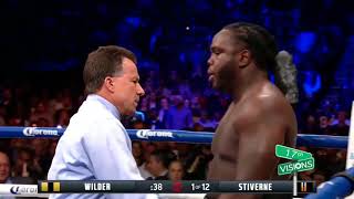 When talking shit goes wrong Deontay Wilder Vs Bermane Stiverne [upl. by Renraw132]