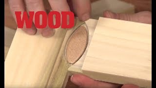 How To Make A Biscuit Joint  WOOD magazine [upl. by Dorkus]