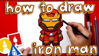 How To Draw Cartoon Iron Man [upl. by Anaitsirhc]