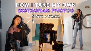 5 Tips for Taking the BEST Instagram Photos By Yourself  Camera Equipment for Beginners [upl. by Adnamal]