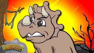 Dinosaurs Walking Through the Desert  Dinosaur Songs from Dinostory by Howdytoons S02E3 [upl. by Demahom]