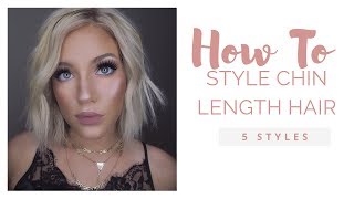 HOW TO STYLE A CHIN LENGTH BOB [upl. by Vanhomrigh295]