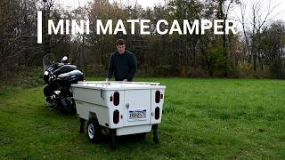 Motorcycle Camper Trailer The Mini Mate Camper by Kompact Kamp Trailers [upl. by Mitch]