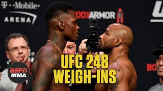 Best of UFC 248 ceremonial weighins  ESPN MMA [upl. by Pasol]