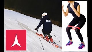 Improve your Parallel Skiing using a BOOTY BAND [upl. by Pax]