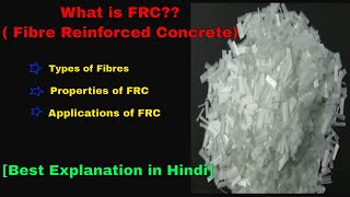 Fibre Reinforced ConcreteHindiNew Construction Material2019 [upl. by Enahsal]