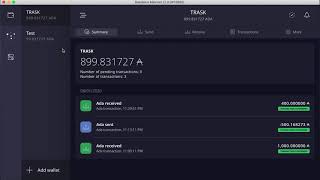 Sending amp Receiving ADA in Daedalus Wallet  Cardano [upl. by Emsoc]