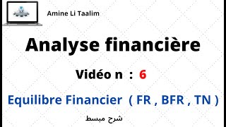 Analyse Financière  Equilibre Financier  FR  BFR  TN [upl. by Adlesirk331]